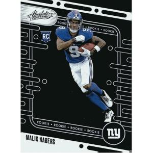 image2024 Panini Absolute Malik Nabers 106 New York Giants Rookie RC Football Card