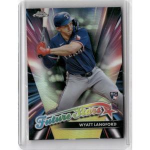 image2024 Topps Chrome Update FSU14 Wyatt Langford Future Stars Rookie RC Baseball Card