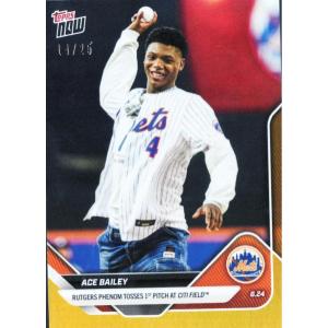 image2025 Topps Now Ace Bailey 348 Orange Foil 25 Rookie RC Baseball Card