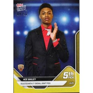 image2025 Topps Now Ace Bailey D5 Gold Foil 50 Utah Jazz Rookie RC Basketball Card