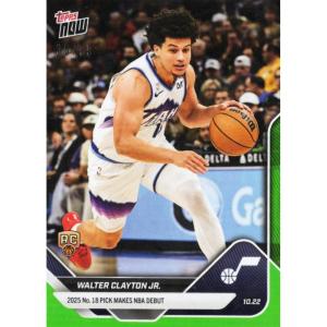 image2025 Topps Now Walter Clayton Jr 16 Green Foil 99 Utah Jazz Rookie RC Basketball Card