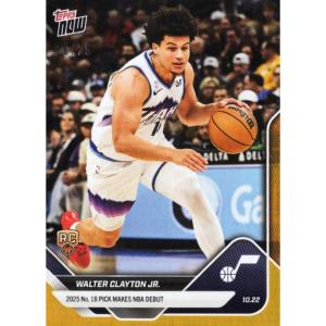 image2025 Topps Now Walter Clayton Jr 16 Orange Foil 25 Utah Jazz Rookie RC Basketball Card