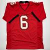 imageAutographedSigned Baker Mayfield Tampa Bay Red Football Jersey Beckett BAS COA
