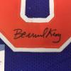 imageAutographedSigned Bernard King New York Blue Basketball Jersey Beckett BAS COA