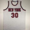 imageAutographedSigned Bernard King New York White Basketball Jersey Beckett BAS COA