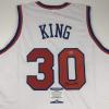 imageAutographedSigned Bernard King New York White Basketball Jersey Beckett BAS COA