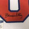 imageAutographedSigned Bernard King New York White Basketball Jersey Beckett BAS COA