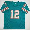 imageAutographedSigned Bob Griese Miami Teal Football Jersey JSA COA