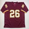 imageAutographedSigned Clinton Portis Washington Burgundy Football Jersey Beckett BAS COA