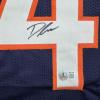 imageAutographedSigned DAndre Swift Chicago Blue Football Jersey Beckett BAS COA