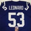 imageAutographedSigned Darius Shaquille Leonard Indianapolis Blue Football Jersey JSA COA