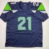 imageAutographedSigned Devon Witherspoon Seattle Blue Football Jersey JSA COA