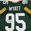 imageAutographedSigned Devonte Wyatt Green Bay Green Football Jersey JSA COA