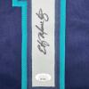 imageAutographedSigned Edgar Martinez Seattle Blue Baseball Jersey JSA COA