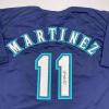 imageAutographedSigned Edgar Martinez Seattle Blue Baseball Jersey JSA COA
