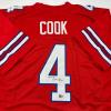 imageAutographedSigned James Cook Buffalo Red Football Jersey Beckett BAS COA