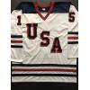 imageAutographedSigned Jamie Langenbrunner Team USA United States White Hockey Jersey JSA COA