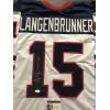 imageAutographedSigned Jamie Langenbrunner Team USA United States White Hockey Jersey JSA COA