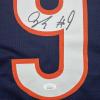 imageAutographedSigned Jaquan Brisker Chicago Blue Football Jersey JSA COA