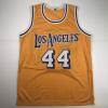 imageAutographedSigned Jerry West Los Angeles LA Yellow Basketball Jersey JSA COA