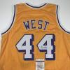 imageAutographedSigned Jerry West Los Angeles LA Yellow Basketball Jersey JSA COA