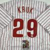 imageAutographedSigned John Kruk Philadelphia Pinstripe Baseball Jersey JSA COA