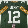 imageAutographedSigned Lynn Dickey Green Bay Green Football Jersey JSA COA