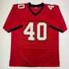imageAutographedSigned Mike Alstott Tampa Bay Red Football Jersey JSA COA