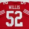 imageAutographedSigned Patrick Willis San Francisco Red Football Jersey Beckett BAS COA