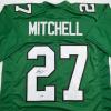 imageAutographedSigned Quinyon Mitchell Philadelphia Kelly Green Football Jersey JSA COA