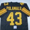 imageAutographedSigned Troy Polamalu Pittsburgh Color Rush Football Jersey Beckett BAS COA