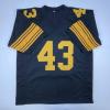 imageAutographedSigned Troy Polamalu Pittsburgh Color Rush Football Jersey Beckett BAS COA