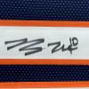 imageFramed AutographedSigned Bo Nix 35x39 Denver Blue Football Jersey Beckett BAS COA
