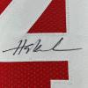 imageFramed AutographedSigned Hakeem Olajuwon 33x42 Houston Red Basketball Jersey Beckett BAS COA