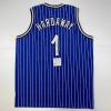 imageAutographedSigned Anfernee Penny Hardaway Orlando Blue Pinstripe Basketball Jersey PSADNA COA
