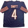 imageAutographedSigned DAndre Swift Chicago Blue Football Jersey Beckett BAS COA