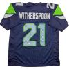 imageAutographedSigned Devon Witherspoon Seattle Blue Football Jersey JSA COA