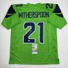 imageAutographedSigned Devon Witherspoon Seattle Green Football Jersey JSA COA