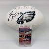 imageAutographedSigned Jason Kelce Philadelphia Eagles Full Size FS White Panel Logo Football JSA COA