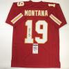 imageAutographedSigned Joe Montana Kansas City Red Football Jersey JSA COA