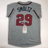 imageAutographedSigned John Smoltz Atlanta Grey Baseball Jersey JSA COA
