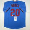 imageAutographedSigned Lou Brock St Louis Blue Baseball Jersey JSA COA