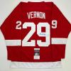imageAutographedSigned Mike Vernon Detroit Red Hockey Jersey JSA COA