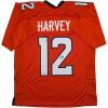 imageAutographedSigned RJ RJ Harvey Denver Orange Football Jersey JSA COA