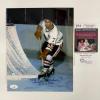 imageAutographedSigned Ted Lindsey Chicago Blackhawks 8x10 Hockey Photo JSA COA