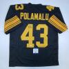 imageAutographedSigned Troy Polamalu Pittsburgh Color Rush Football Jersey Beckett BAS COA