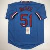 imageAutographedSigned Willie McGee St Louis Blue Baseball Jersey JSA COA