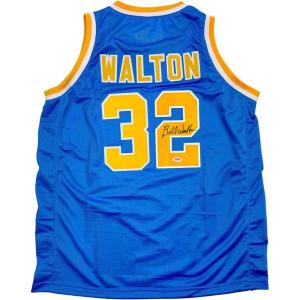 imageAutographedSigned Bill Walton UCLA Blue College Basketball Jersey JSA COA