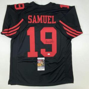 imageAutographedSigned Deebo Samuel San Francisco Black Football Jersey JSA COA
