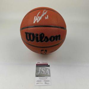 imageAutographedSigned Dominique Wilkins Atlanta Hawks Full Size Wilson Basketball JSA COA